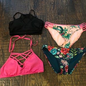 Four pieces swimsuit